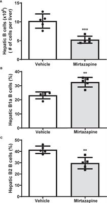 The Antidepressant Mirtazapine Rapidly Shifts Hepatic B Cell Populations and Functional Cytokine Signatures in the Mouse